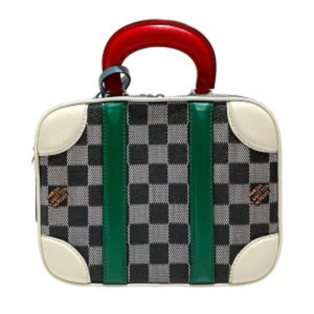 Louis Vuitton Damier Handbag Valisette Brown